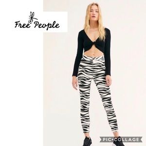 Free People sz 24 Belle printed skinny pants new